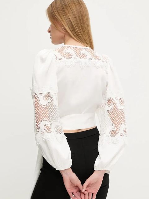 Answear.LAB bluzka damska kolor biały z aplikacją - zdjęcie produktu nr 2