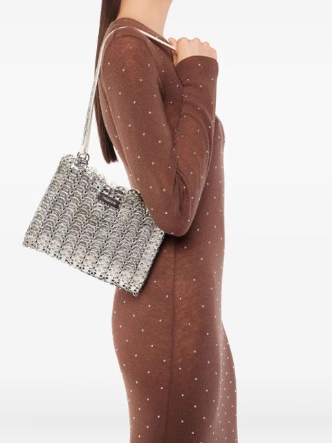 Rabanne 1969 chain-link leather shoulder bag - Grey