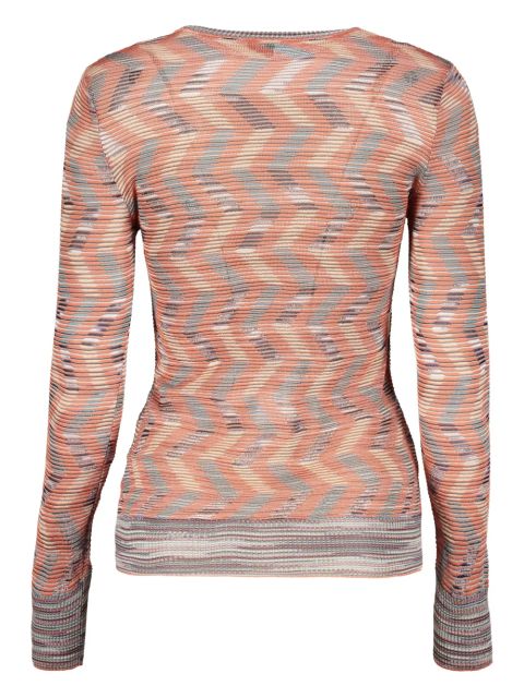 Missoni zigzag-pattern jumper - Orange