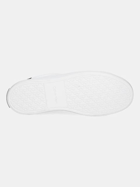 Calvin Klein sneakersy skórzane LACE-UP SNEAKER LTH CK damskie kolor biały HW0HW02673