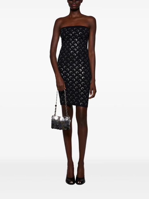 Marine Serre moon-rhinestone tube dress - Black - zdjęcie produktu nr 2