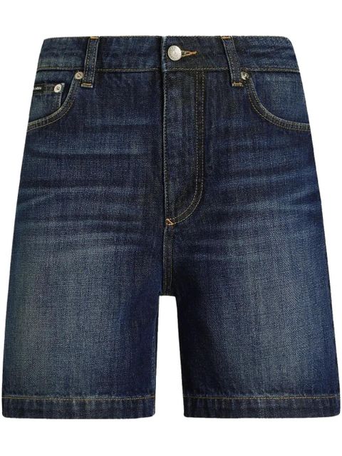 Dolce & Gabbana logo-plaque shorts - Blue - zdjęcie produktu nr 1