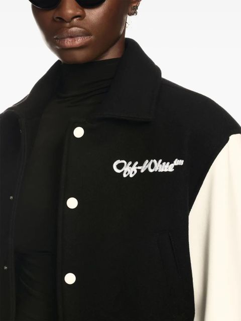 Off-White cropped bomber jacket