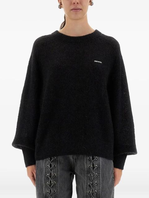 ROTATE BIRGER CHRISTENSEN logo-detail sweater - Black - zdjęcie produktu nr 1