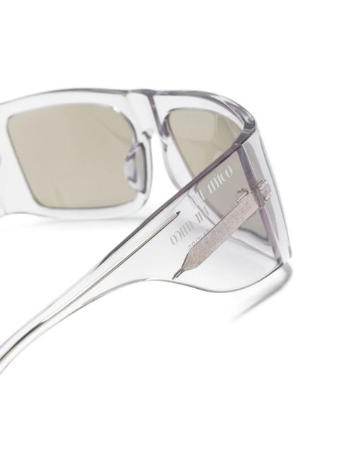 The Attico x Linda Farrow Andre oversize sunglasses - Neutrals