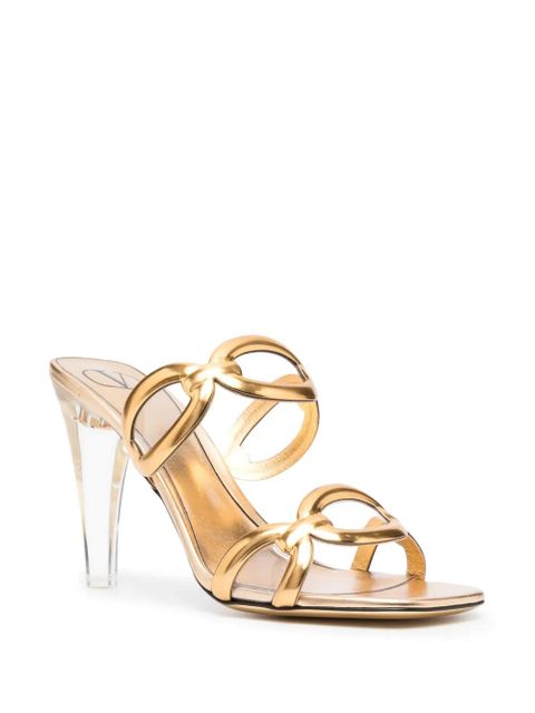 Valentino Garavani 100mm Chain 1967 sandals - Gold