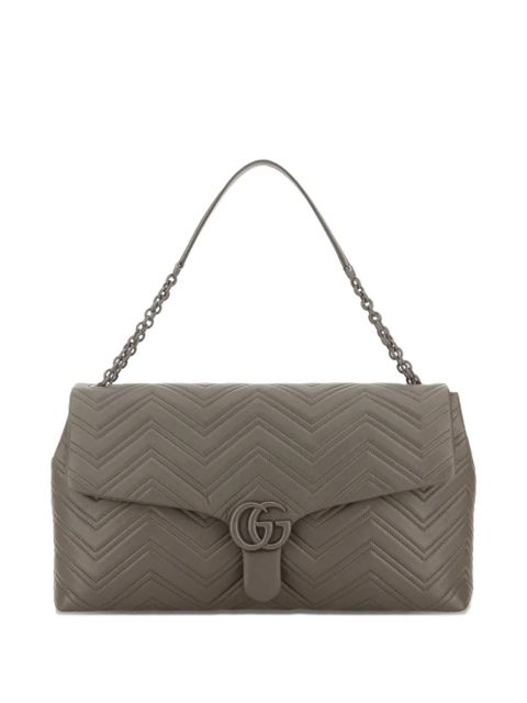 Gucci maxi GG Marmont-motif shoulder bag - Grey - zdjęcie produktu nr 1