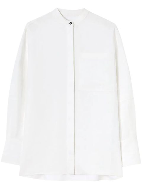 Jil Sander drop-shoulder linen shirt - White - zdjęcie produktu nr 1