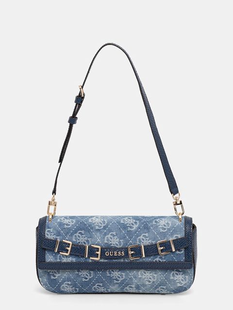 Guess torebka bagietka damska jeansowa DOVIE - zdjęcie produktu nr 2