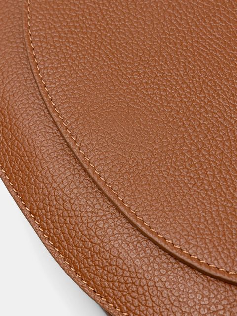 Answear.LAB torebka skórzana kolor brązowy