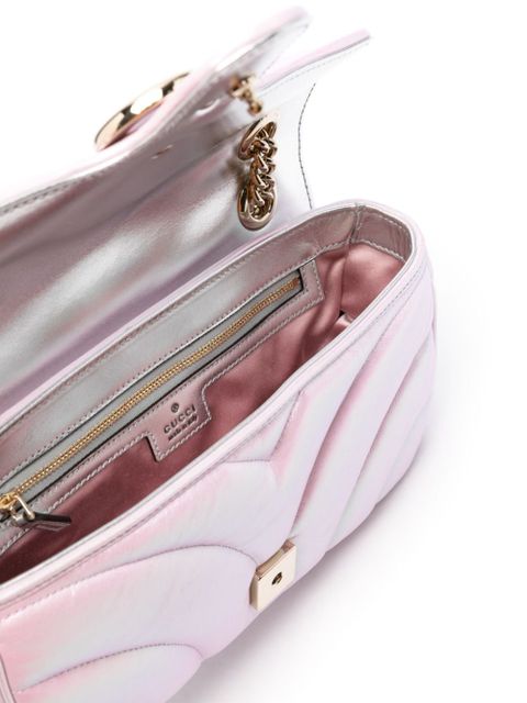 Gucci small GG-Marmont leather bag - Pink