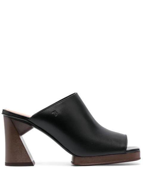 Tod's 95mm platform sandals - Black - zdjęcie produktu nr 1