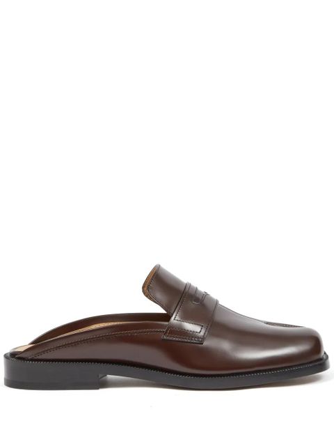 Maison Margiela Tabi City leather mules - Brown - zdjęcie produktu nr 1