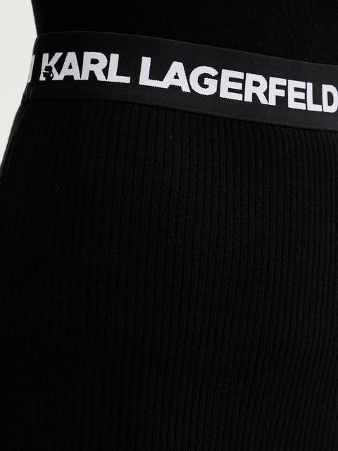 Karl Lagerfeld Jeans spódnica kolor czarny mini prosta B1W12021