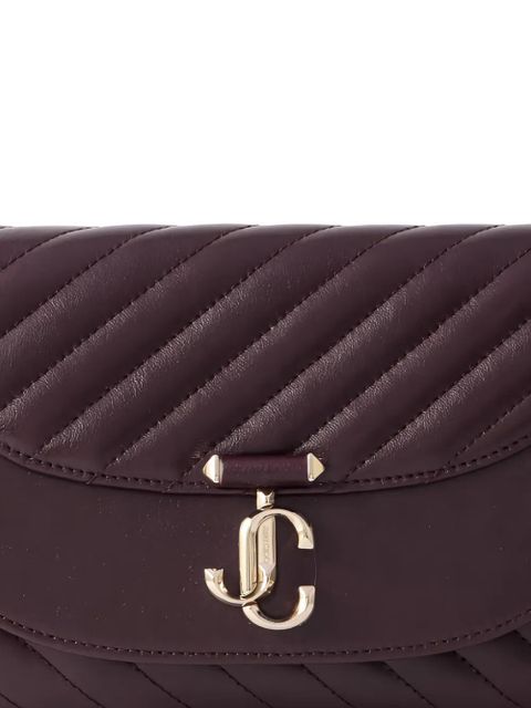 Jimmy Choo quilted leather clutch bag - Purple - zdjęcie produktu nr 2