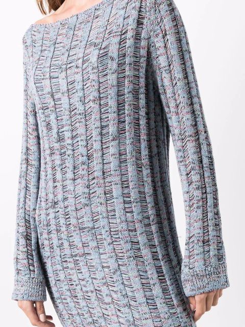 Missoni knitted mini dress - Blue