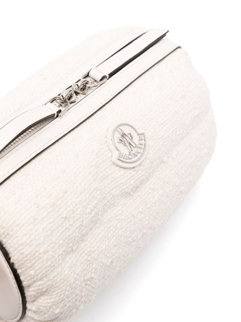 Moncler Keoni bouclé cross body bag - White