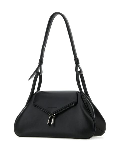 Amina Muaddi small Gemini shoulder bag - Black