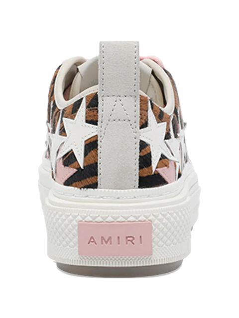 AMIRI Court Low zebra-print sneakers - Brown