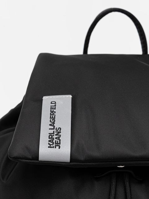 Karl Lagerfeld Jeans plecak kolor czarny duży gładki A4W30177