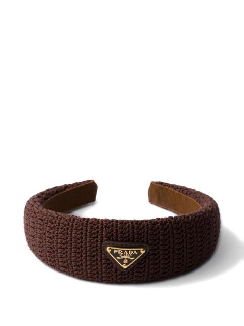 Prada crochet headband - Brown - zdjęcie produktu nr 2
