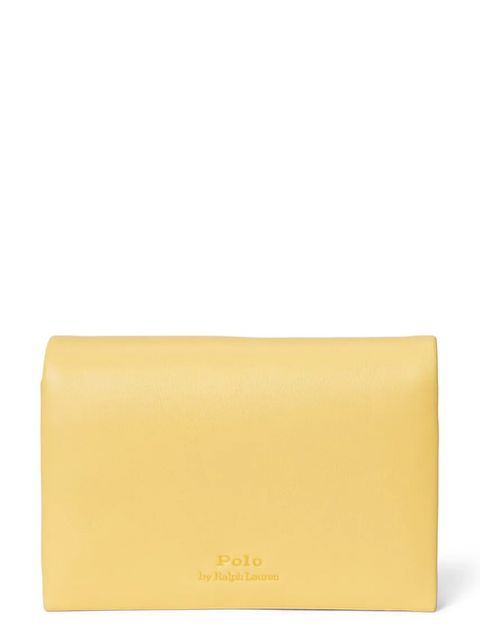 Polo Ralph Lauren portfel skórzany damski kolor żółty 427971201 - zdjęcie produktu nr 2