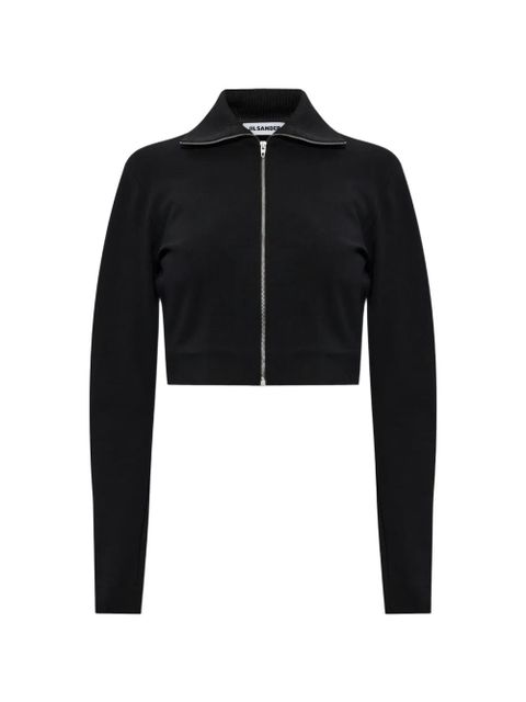 Jil Sander zip-up cropped jacket - Black - zdjęcie produktu nr 1