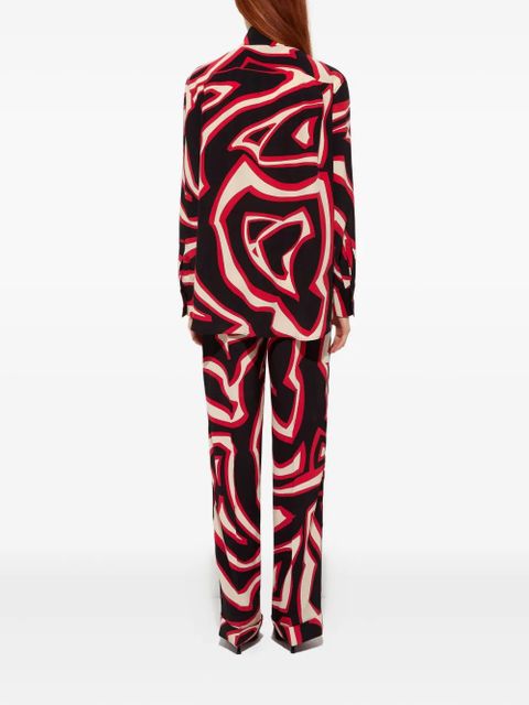 PUCCI labirinto-print silk shirt - Black