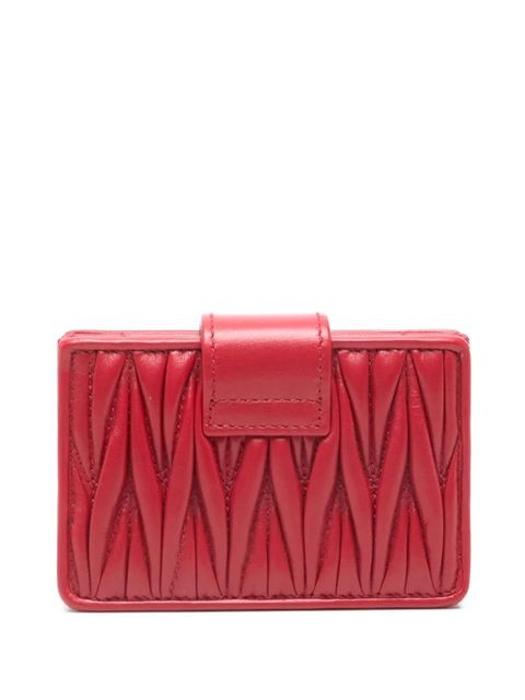 Miu Miu matelassé wallet - Red - zdjęcie produktu nr 2