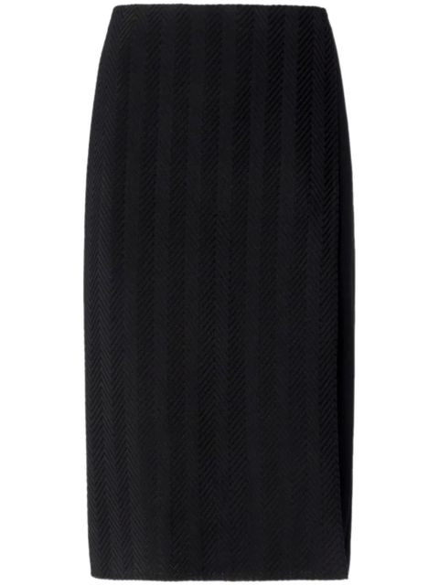 Missoni zigzag-pattern midi skirt - Black - zdjęcie produktu nr 1
