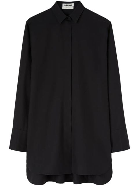 Jil Sander long-sleeve silk shirt - Black - zdjęcie produktu nr 1