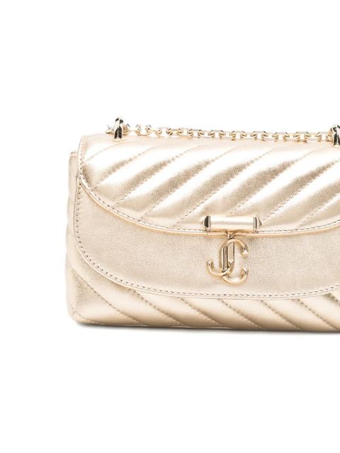 Jimmy Choo Curve quilted chain shoulder bag - Yellow