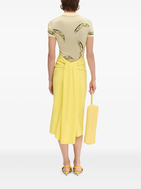 Jacquemus intarsia-knit T-shirt - Yellow