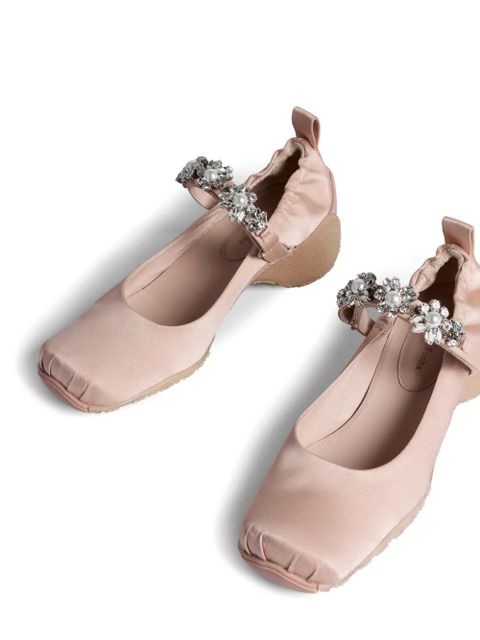 Simone Rocha pearl-embellishment pumps - Pink - zdjęcie produktu nr 2