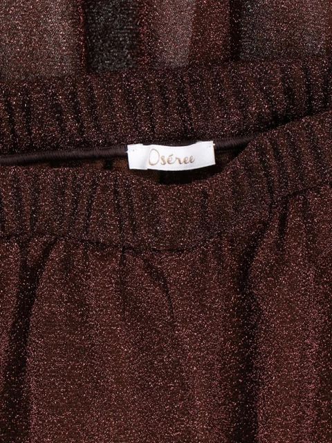 Oséree Lumière elasticated trousers - Brown