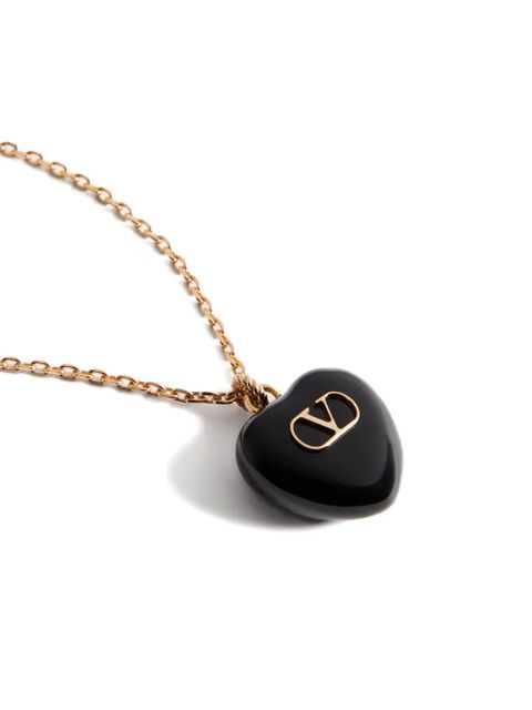 Valentino Garavani heart-pendant necklace - Gold