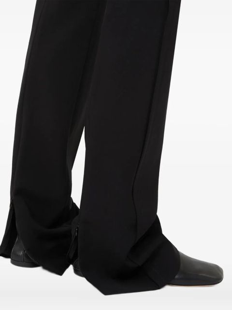 Max Mara Baschi slit trousers - Black