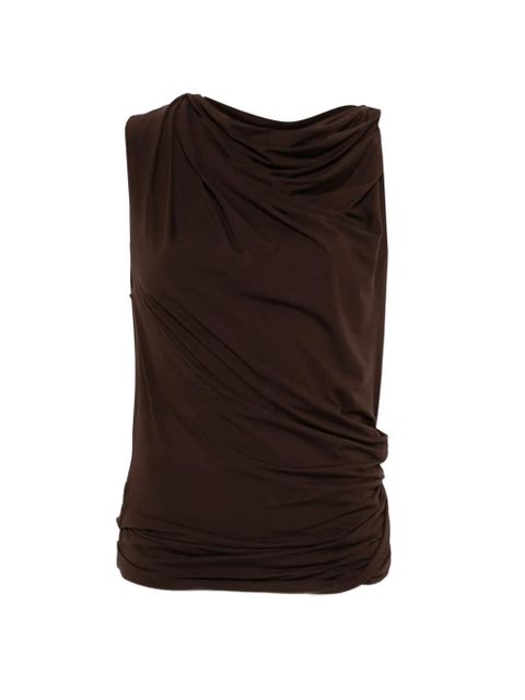 ENTIRE STUDIOS draped sleeveless top - Brown - zdjęcie produktu nr 1
