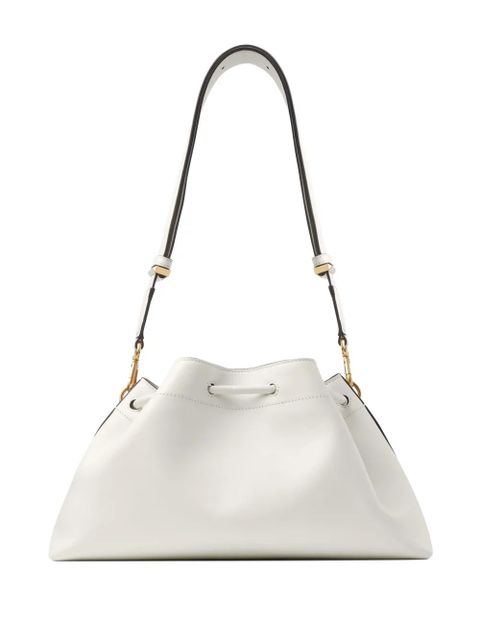 Jimmy Choo Cinch M leather bucket bag - White - zdjęcie produktu nr 2