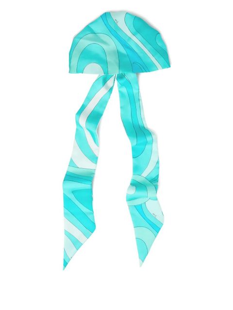 PUCCI Marmo-print bandana - Blue - zdjęcie produktu nr 1