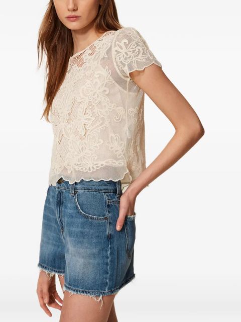 TWINSET embroidered blouse - Neutrals