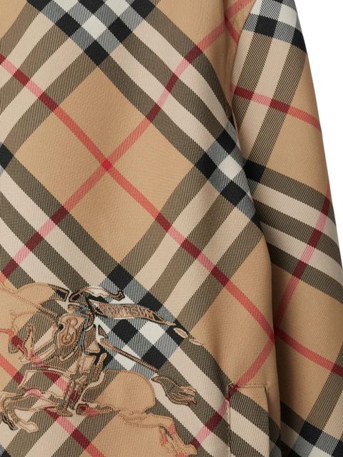 Burberry cropped reversible check jacket - Brown - zdjęcie produktu nr 2