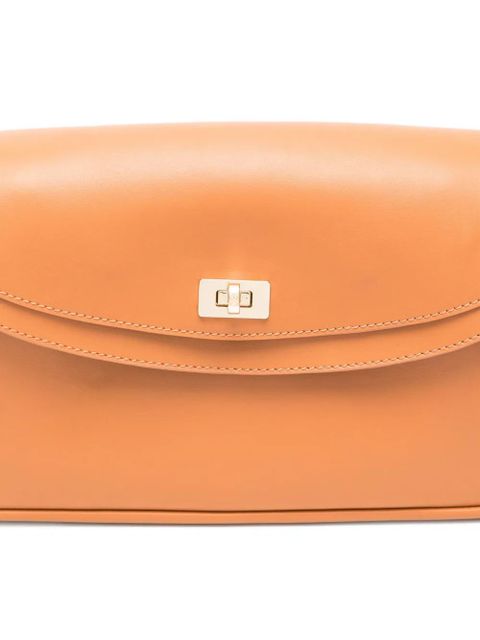 SANDRO leather shoulder bag - Brown