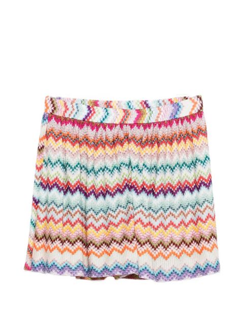 Missoni zig-zag pattern shorts - Neutrals - zdjęcie produktu nr 1