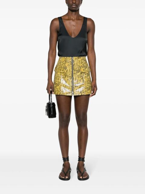 Zadig&Voltaire Carys satin-finish tank top - Black