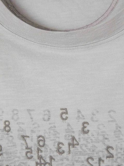 Maison Margiela long-sleeve graphic T-shirt - Grey