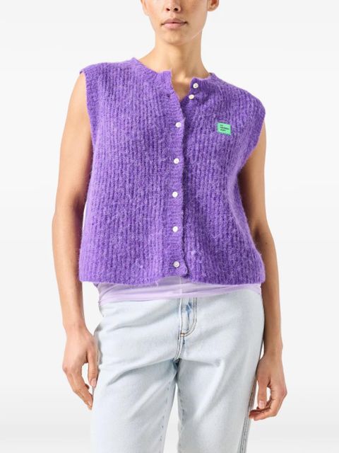 American Vintage East sleeveless cardigan - Purple
