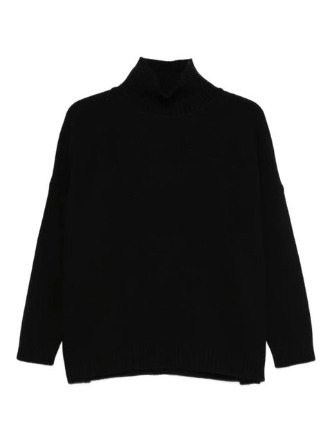 Weekend Max Mara high-neck ribbed sweater - Black - zdjęcie produktu nr 1