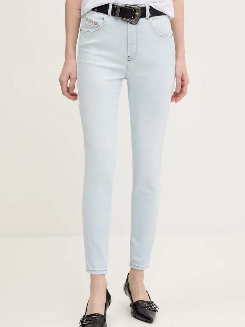 Diesel jeansy 1984 SLANDY-HIGH L.32 TROUSERS damskie kolor niebieski A03597.09K70