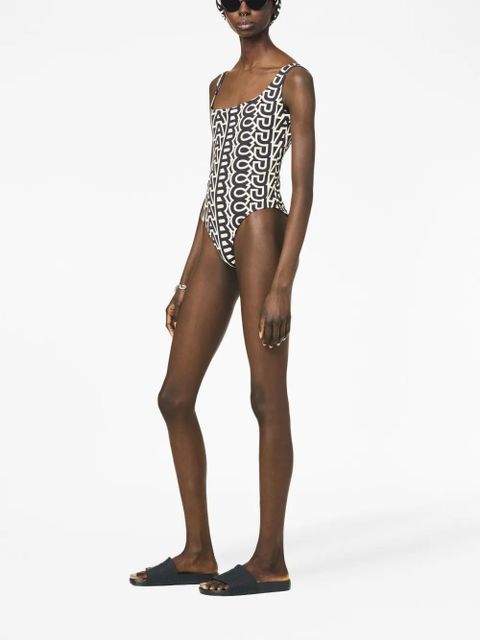 Marc Jacobs x Melissa logo-embossed slides - Black